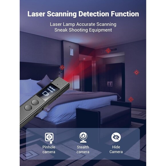 SMHawk Hidden Camera Detector, Hidden Bug & Camera Detector GPS Tracker Detector - Picture 2 of 7